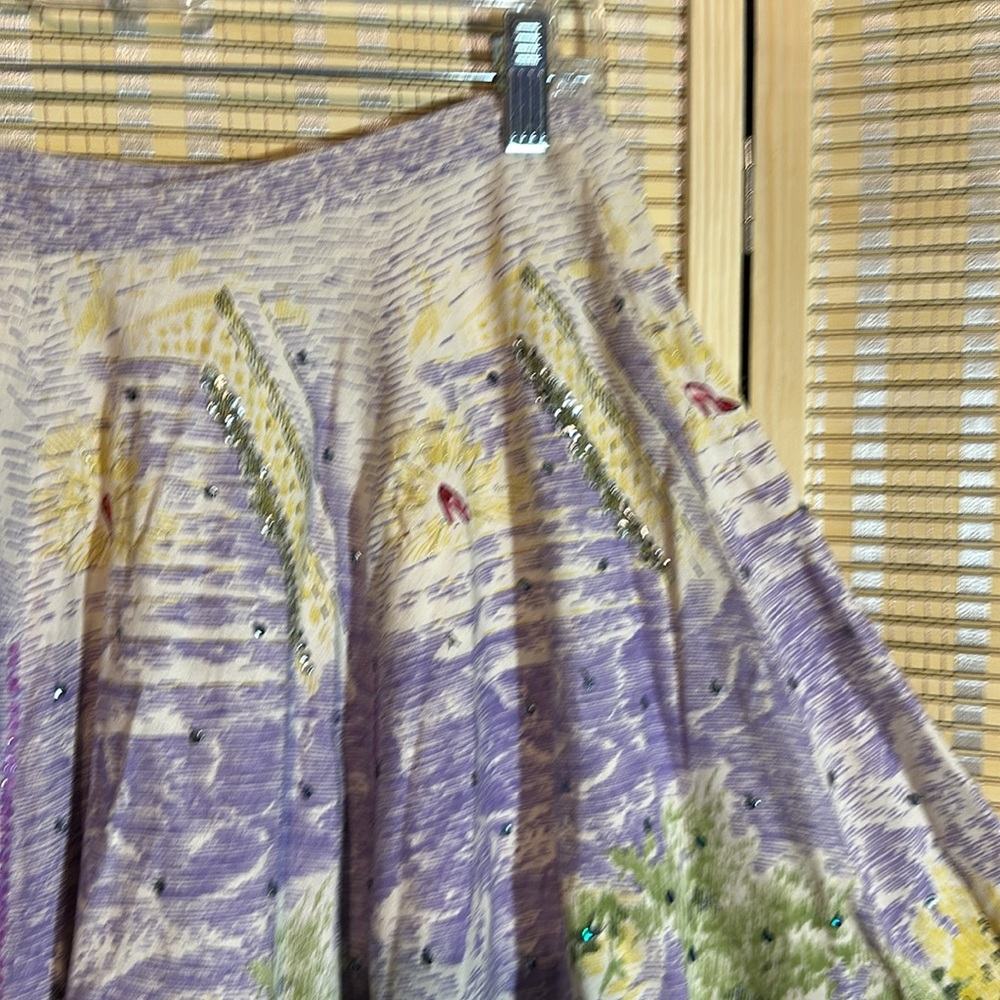 Christopher Fischer 100% Cotton Painted Victorian Cinderella Circle Skirt Medium - Picture 13 of 16